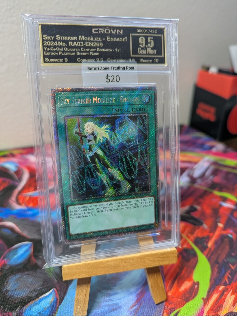 Sky Striker Mobilize - Engage! 2024 RA03-EN269 Yu-Gi-Oh Platnium SR GEM MINT 9.5